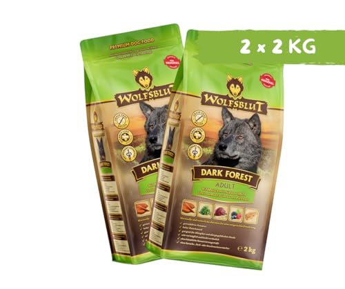 Wolfsblut Hund Adult | Trockenfutter | Multi Bundle | Mix Paket | Sparpaket | 2 x 2 kg | Verschiedene Sorten (2 x 2 KG, Dark Forest)