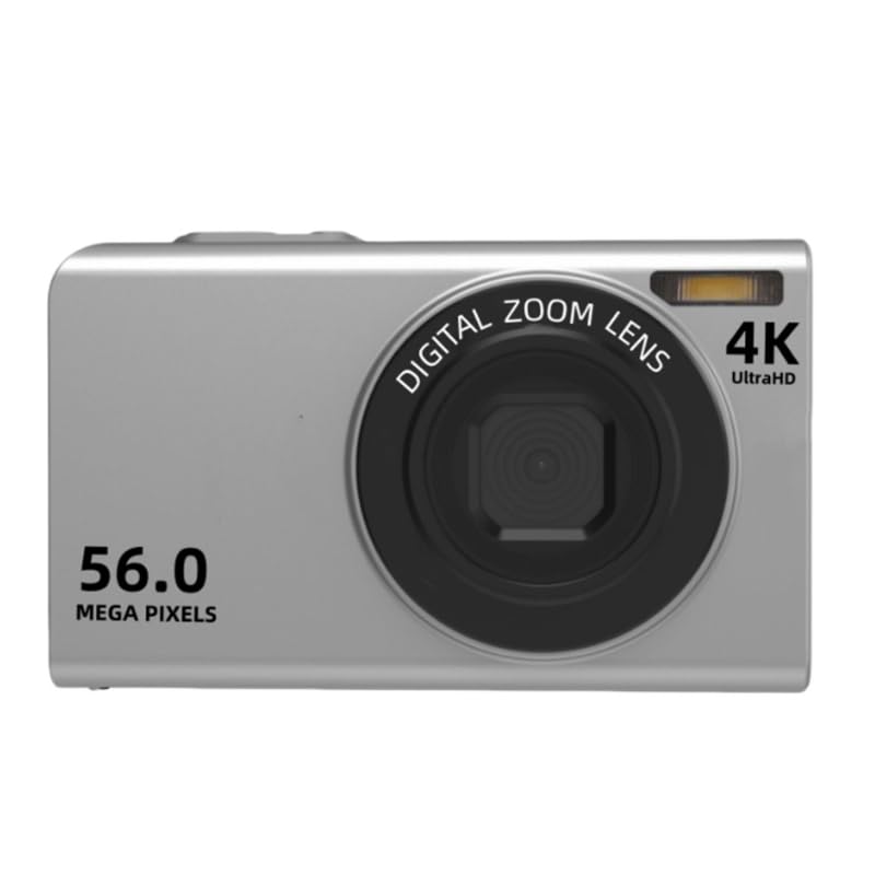 4K Videocámara Full HD en inglés para Youtube,Grabación de Video HD 1080P,Pantalla de 2.4 Pulgadas, Zoom Digital 16x, Pantalla LCD giratoria 270° con Tarjeta SD