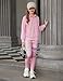 GRACE KARIN Girls Clothes Size 12 14 Teen Fall Winter Back To School Fashion Pink Half Zipper Sweatshirt Legging Preppy Clothes