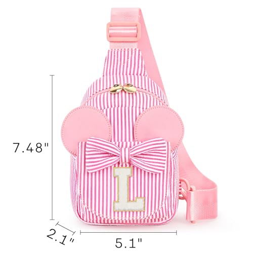 Image of Mibasies Sling Bag for Girls Gift, Toddler Girl Toys, Pink L | Cute Design, Adjustable Strap, Premium Durable Materials, Ideal Gift for Girls 4-6 for Birthdays, Christmas & Holidays