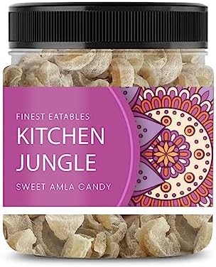 Kitchen Jungle Dried Dry Sweet Amla Candy (Indian Gooseberry) (300 G (Pack OF 2))