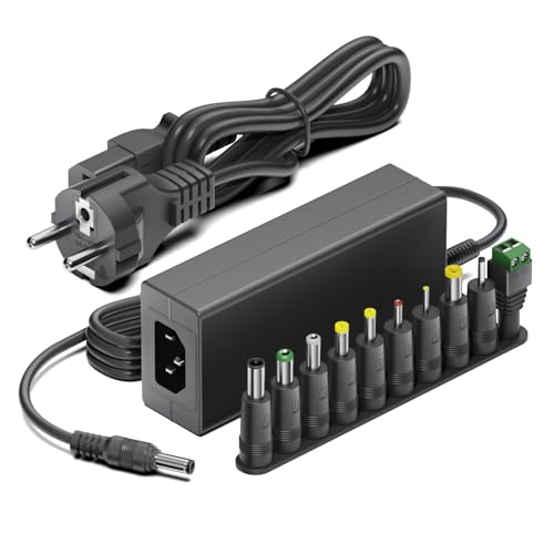 HKY 24V 2,7A Chargeur Adaptateur Secteur Alimentation pour LCD TFT Monitors LED Ruban DVD TVs Scooter Robot Vileda M-488A Diffuseur Kettler CCTV caméra, Bande Lumineuse LED 5050 2835