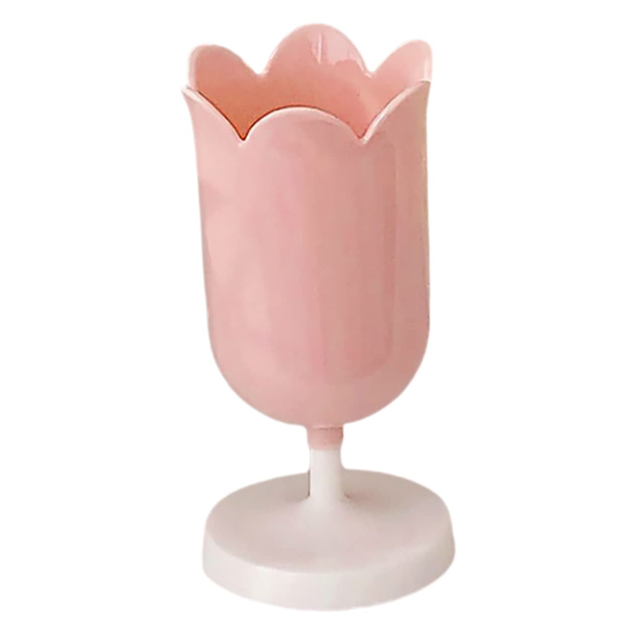 jojofuny 5 Pezzi Portapenne a Tulipano Arredamento Carino Cartoleria Piccolo Bellezza Contenitori Decorazioni Per La Tavola Portapenne Da Scrivania Rosa Plastica