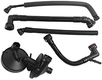 Beasteel PCV Crankcase Vent Valve Breather Hose Kit Replacement for BMW E46 E39 E60 320i 323i 325 325i 325ci 328i 330i 330ci 330xi 525i 528i Crank Case Ventilation Oil Separator Hose