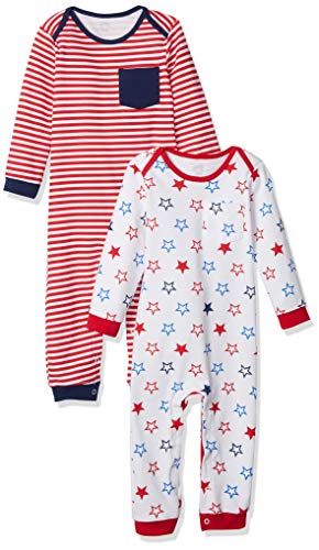 Amazon essentials baby 2-pack coverall, uni americana, …