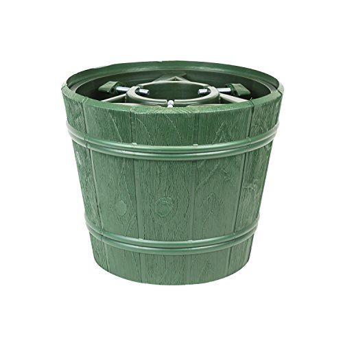 Kit vaso supporto porta albero di natale Planet, diametro 30 cm, colore: verde
