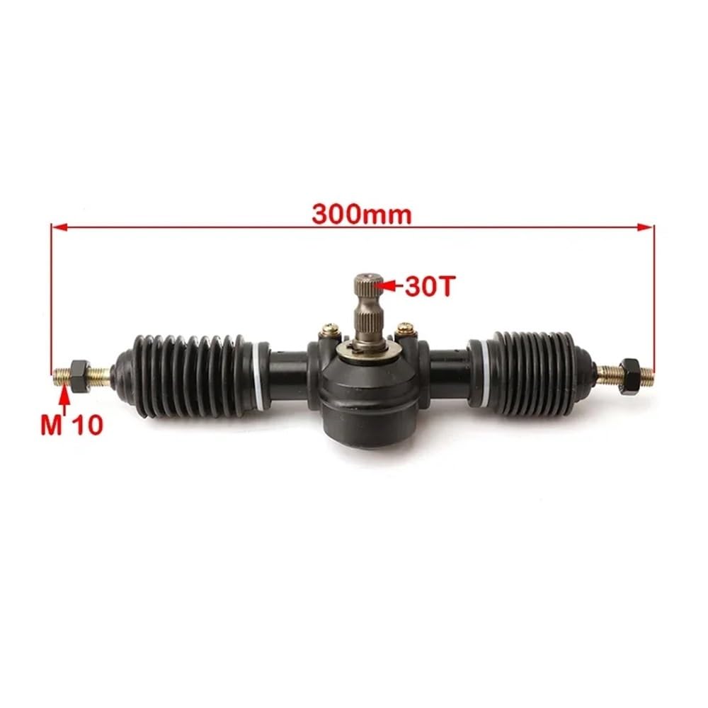 30T zęby 300mm przekładnia kierownicza wał zębatki montaż zębatki pasuje do gokart DIY UTV Buggy quad akcesoria ATV