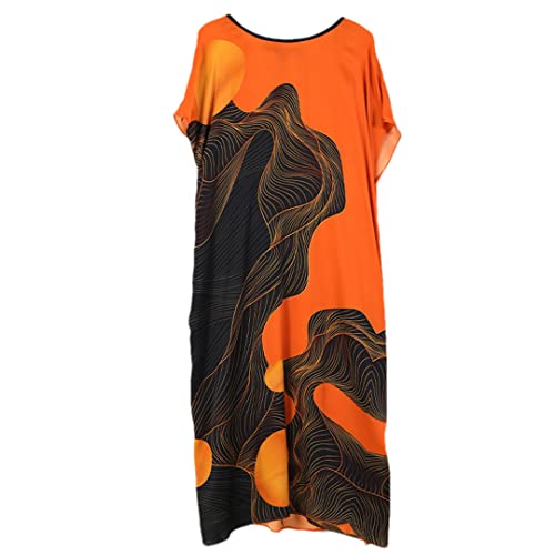 Robe de plage pour femme Hndudnff fluide motif floral taille M été