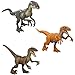 MAGNETOE Jurassic Velociraptor Trilogy Set, 3 Action Figures with Attack
