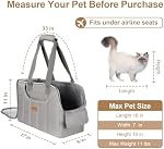 Porte-pourpres pour petits chiens Chats Lapins Jusqu'à 15lbs, Transporteurs d'écharpe légère avec bande transversale, porte-bagage souple côté chiot portable pour Vet, Hiking, Travel, Airline Approuvé