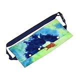 Adjustable Bearded Dragon Carrier Sling Bag for Small Reptiles, Rainbow Red Soft Coral Fleece Lizard and Gecko Backpack for Outdoor Travel and Walking (Blue)