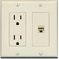 RiteAV - (2 bande decorative) 15 Amp 125 Volt presa di