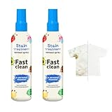 Stain Remover Spray for Clothes 200ml, Pack of 2,Stain Treater Spray - Powerful Fabric Stains Remover,Safe on Whites and Colors,Effective on Grease,Sweat,Ink,Wine,Perfect for Travel and Laundry