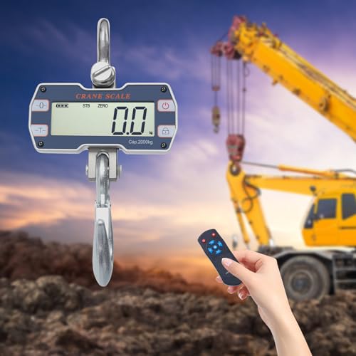 Báscula Digital de Grúa Capacidad 2000 kg con Control Remoto miniatura 4