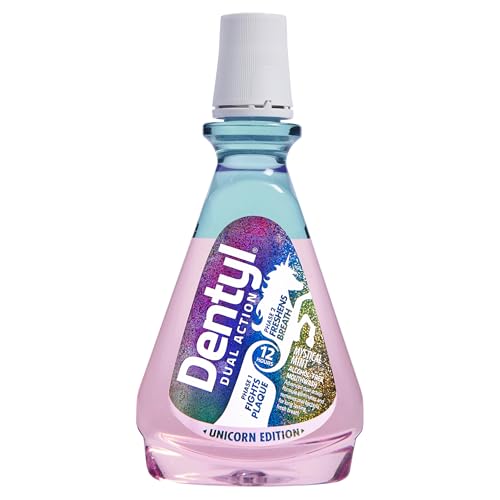 Dentyl Dual Action CPC Mouthwash 12hrs Fresh Breath & Total Care Alcohol Free Unicorn Edition Mystical Mint 500 ml