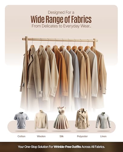 OWNAIR 2 in 1 Handheld Steam Iron for Clothes, Wet & Dry Garment Steamer | Portable Steam Press & Iron Steamer for Clothes | Vertical & Horizontal Steaming | 1300W High Steam Output