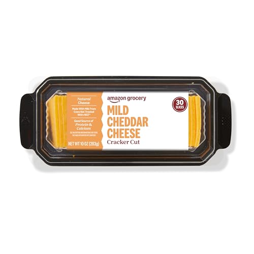 Amazon Grocery, Mild Cheddar Cheese, Cracker Cut, 10 Oz - Thumbnail 6
