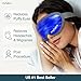 MyHalos® Gel Eye Mask - Reusable Cold Eye Mask with Adjustable Straps- Our Soothing Eye Gel Mask Helps Puffy Eyes, Dark Circles and Hangovers - Our Eye Ice Pack Also Relieves Sinus Pain & Headaches