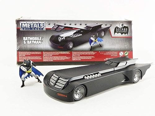 Image of Jada Metal Batmobile with Batman Figure, Pack of 1, Black, Kid