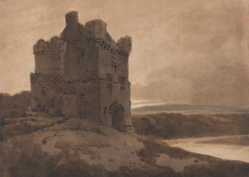 Cuadro en lienzo para decorar paredes vacías, pintura mural de torre vintage de 60x90cm