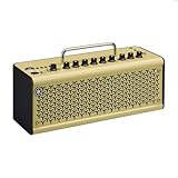 Yamaha THR10II Amplificador Bluetooth de Sobremesa – 20W, con 15 Modelos de Amplificador de Guitarra y Bajo, 3 Presets de EQ Plana y 3 Modelos de Microfoneado, Compacto y Portátil – Blanco Vintage