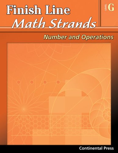 Math Workbooks: Finish Line Math Strands: Number and Operations, Level ...