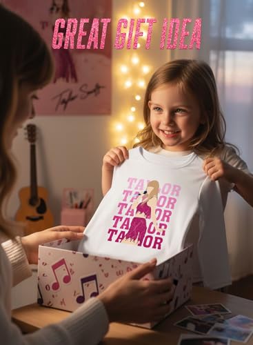 Image of Girl Country Music T-Shirt - Kids Singer Letters Graphic Birthday Shirts Gifts Fan Song Tour Concert Outfit Top