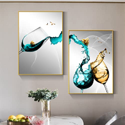 Voilier doré de luxe affiche sur toile pour habiller un mur vide