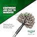 Unger Commercial Cobweb Duster for Cleaning - Fits Extension Pole for Ceilings, Walls and Corners, Poly Fiber Brush (Case of 6) - COBW0