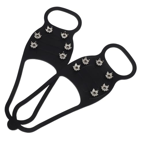 KICHOUSE 1 Pair Anti-Skating Claw Shoe Covers for Ice Boot Spikes for Snow Ice Walking Hiking Climbing Winter Fishing