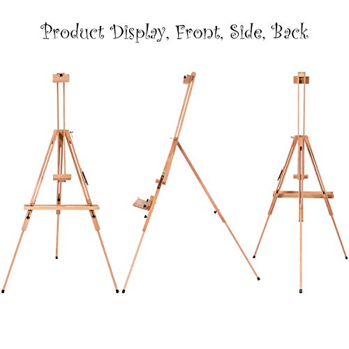 TANGKULA Tripod Easel, Height Adjustable Large Beech Wood Painting