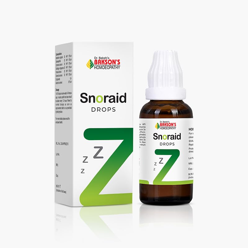 Dr. Bakshis BAKSONS HOMOEOPATHY SNORAID DROPS - 30 ML (B0CTQGC2MZ) Amazon Price History, Amazon Price Tracker