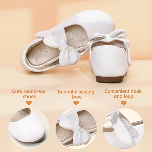 Image of PANDANINJIA Toddler Dress Shoes Flower Girls Ballet Flats