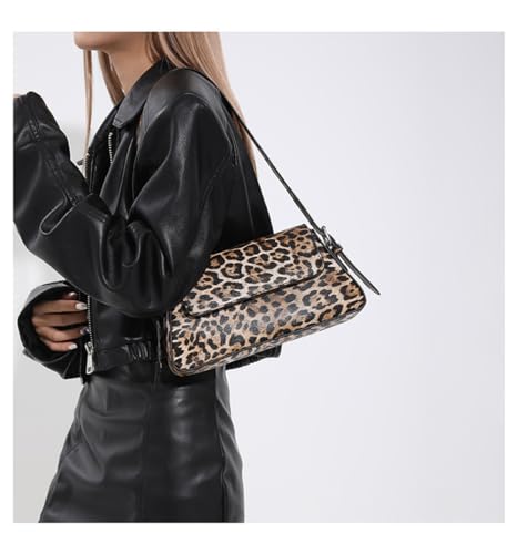 Leopard Print Shoulder Bag Cheetah Print Hobo Handbag Women Leather Vintage Clutch Handbag Purse3