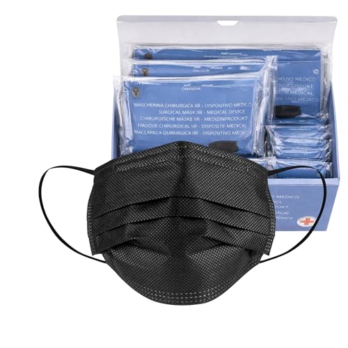 SS-Medical 100 stuck Medizinisch Type IIR Norm EN14683 zertifizierte Mundschutzmasken OP Masken 3-lagig Mundschutz Gesichtsmaske Einwegmaske BFE ≥ 98% surgical mask