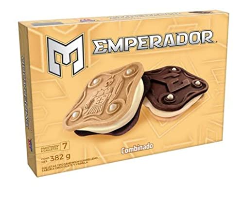 Gamesa Emperador Combinado Sabor a Chocolate y Vainilla Galletas 273 g, Pack de...