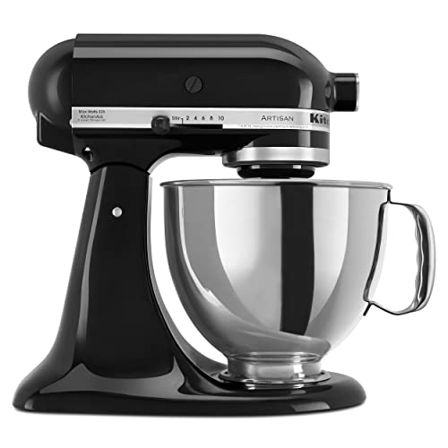 KitchenAid Artisan Series 5 Quart Tilt Head Stand Mixer with Pouring Shield KSM150PS, Onyx Black by KitchenAid - Used condition - US$329.17