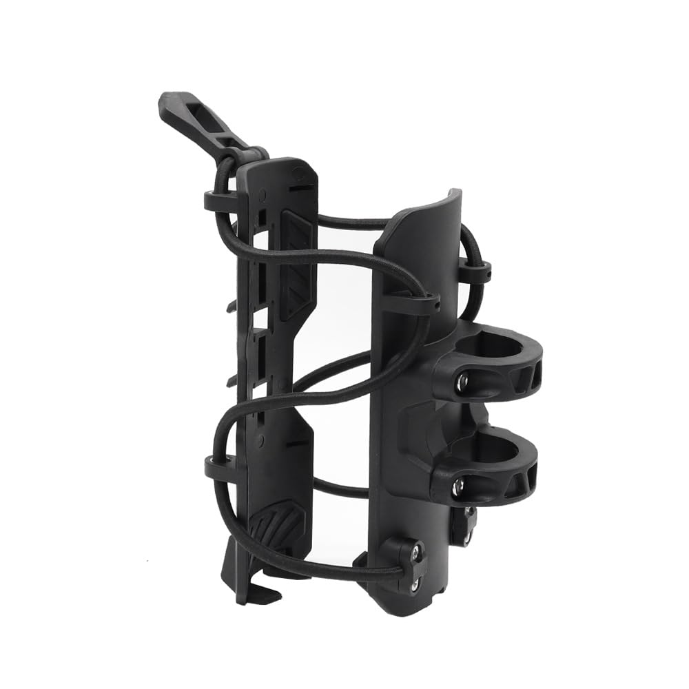 Shkalacar Soporte para Botella de Moto, Soporte para Botella, Protector de Parachoques Ajustable y de Liberación Rápida, Soporte para Bebidas en Maletero Trasero