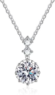 Shining Diva Fashion Valentine Gift For Girlfriend Latest Stylish Silver Plated Crystal Chain Pendant Necklace for Women a... Price In India