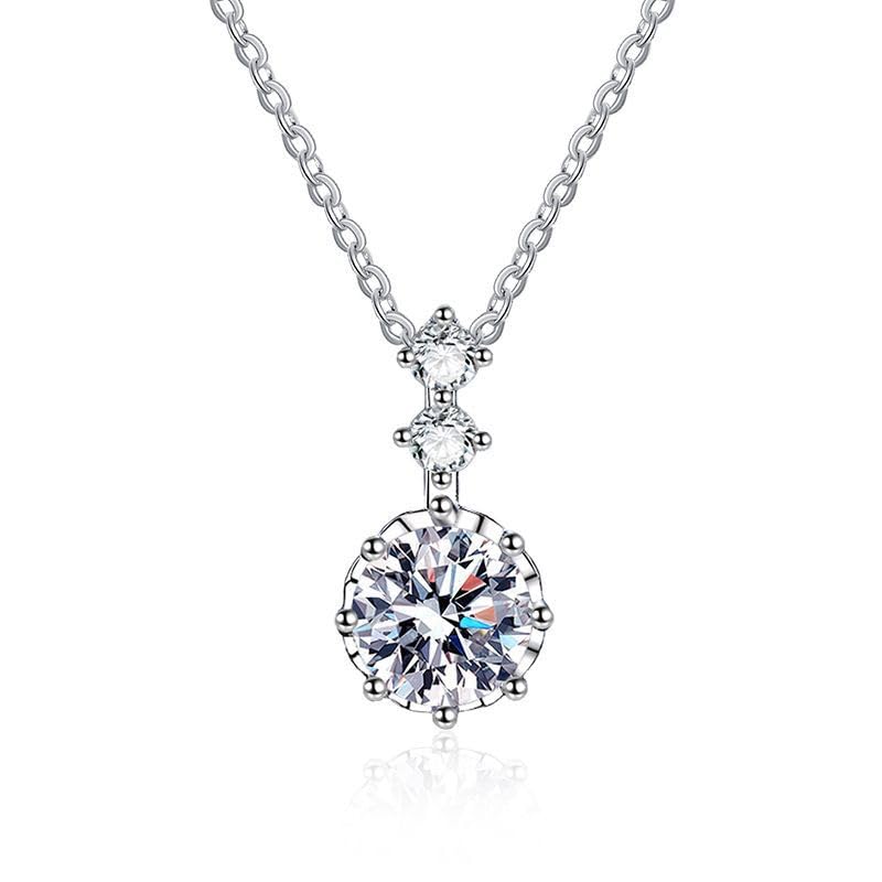 Shining Diva Fashion Valentine Gift For Girlfriend Latest Stylish Silver Plated Crystal Chain Pendant Necklace for Women a... - Review, Price and Buying Guide
