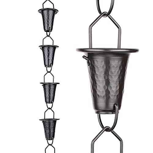 Rain Chain Cone Cup Aluminum 8.5 Ft. RCP-90141