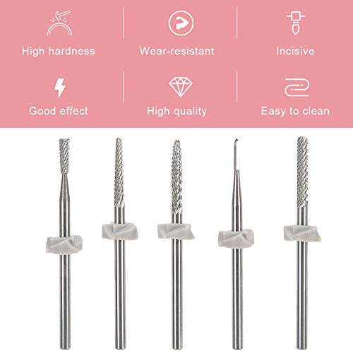 Set de 5 Puntas de Taladro para Uñas de Acero Tungsteno miniatura 6