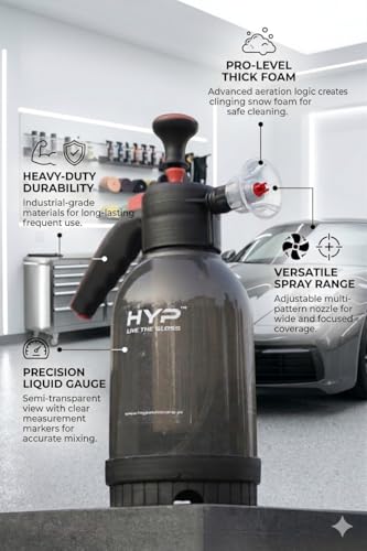 Image of 2 Litre Manual Foam Sprayer for Car Washing, Bike Cleaning & Home Use - High Pressure Foam Pump, Adjustable Spray Nozzle, Snow Foam Blaster, Portable Hand Sprayer (No Electricity Needed)