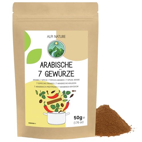 Alpi Nature 7 Especias Árabes 50g, Mezcla de Especias Arabes, Condimento para Döner Kebab