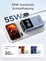 UGREEN Nexode Pro Power Bank 10000mAh 55W (249g), Blau – Ansicht 4