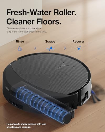 Image of ECOVACS DEEBOT X11S OMNICYCLONE Robot Vacuum & Mop, 30000Pa Blast Suction | rueEdge Instant Self-Washing Roller, Bagless Station, 3-Min PowerBoost Charging, ZeroTangle, AI Obstacle Avoidance, YIKO