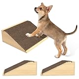 TIMHAKA Dog Ramp for Stairs, Non-Slip Dog Stairs, Low-Angled Pet Ramps for Small, Medium Dogs & Cats, Step and Stair Assist for Injured and Older Pets, 2 Pack