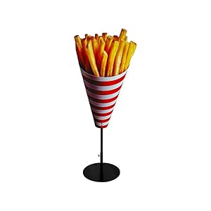 Interface-Plv Gehsteigschild Pommes Frites Figur