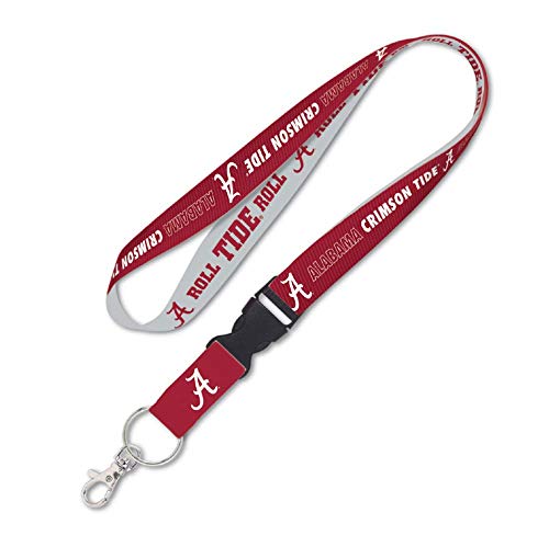NCAA University of Alabama Crimson Tide 1 inch Lanyard with Detachable Buckle