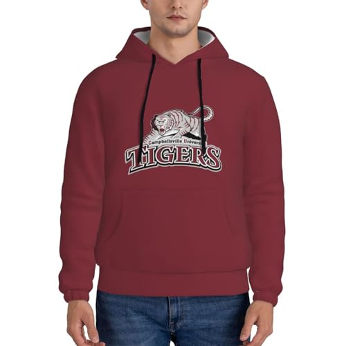 Campbellsville A University Logo Men'S Hooded Fleece Sweatshirt Comfortable Men'S T-Shirt3